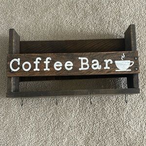 Hanging coffee bar sign from Etsy
